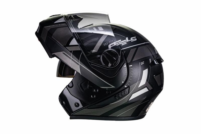 Imagem de Capacete Articulado Moto Peels Urban U-rb2 Dynamic Preto e Grafite Fosco Robocop