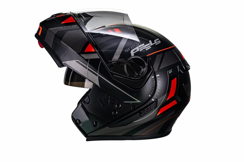 Capacete Articulado Moto Peels Urban U-rb2 Dynamic Preto e Vermelho Fosco Robocop Menor preço em Capacete Articulado Moto Peels Urban U-rb2 Dynamic Preto e Vermelho Fosco Robocop