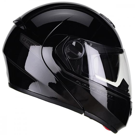 Imagem de Capacete Articulado Peels U-RB2 New Classic Preto c/ viseira solar