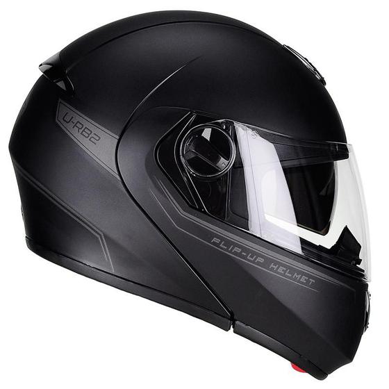 Imagem de Capacete Articulado Peels U-RB2 New Classic Preto Fosco c/ viseira solar