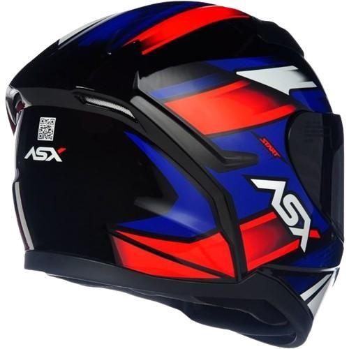 Imagem de Capacete ASX  City Start Preto/vermelho/azul