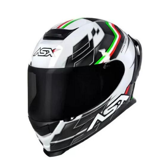 Imagem de Capacete Asx Eagle Racing Italy Gloss - Branco -