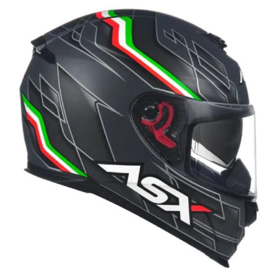 Imagem de Capacete Asx Eagle Sv Italy Cinza Fosco