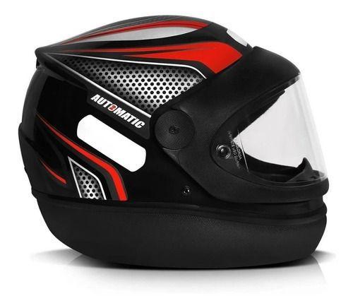 Capacete Automático Preto Com Vermelho Modelo San Marino Fw3 Menor preço em Capacete Automático Preto Com Vermelho Modelo San Marino Fw3