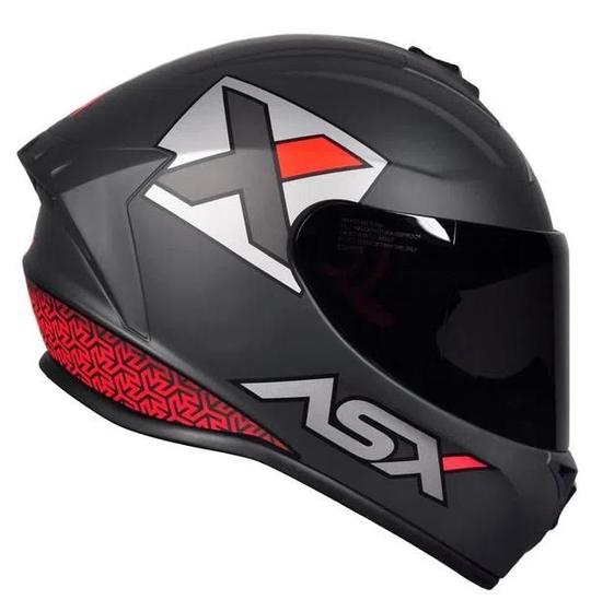 Imagem de Capacete Axxis Draken Asx Concept Matte -Cinza/vermelho