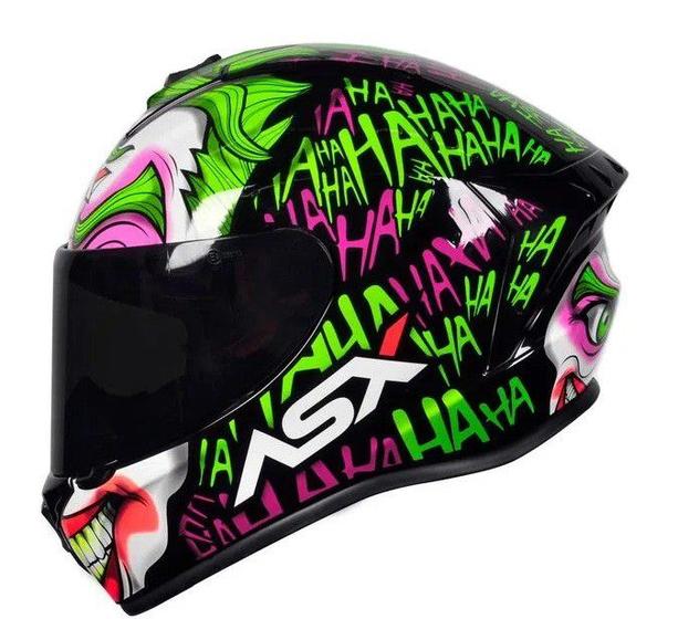 Imagem de Capacete Axxis Draken Asx Joker Gloss - Black/Green//Violet  - 60 (G)