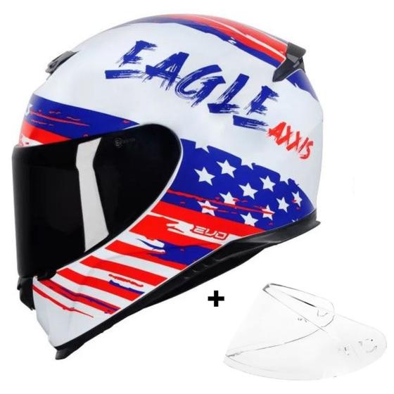 Imagem de Capacete Axxis Eagle Independence + Viseira Fumê