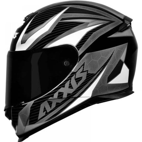 Imagem de Capacete Axxis Eagle Power Black/Grey/White Brilho