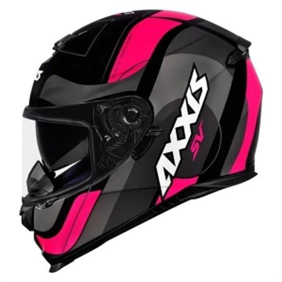 Imagem de Capacete Axxis Eagle Sv Smart Preto/Rosa Brilho