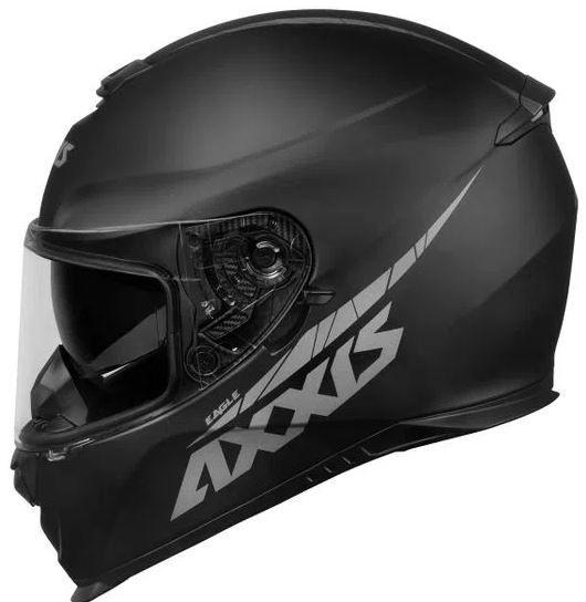 Capacete Axxis Eagle Sv Solid Matt Black/Grey Viseira Transparente Menor preço em Capacete Axxis Eagle Sv Solid Matt Black/Grey Viseira Transparente