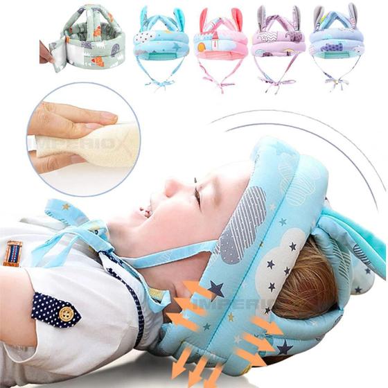 Imagem de Capacete Bebê Protetor De Cabeça Ajustável Engatinhar Andar