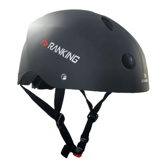 Imagem de Capacete Bicicleta Bmx Skate Patins c/ Regulagem G Preto Ranking F71