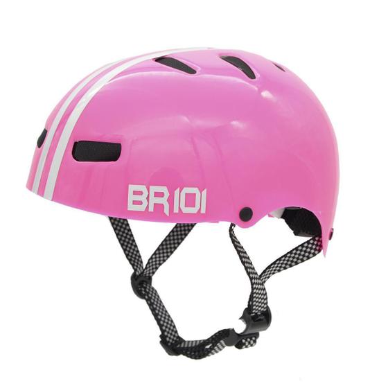 Capacete Bike Ciclismo Skate Original Br101 Rosa Menor preço em Capacete Bike Ciclismo Skate Original Br101 Rosa
