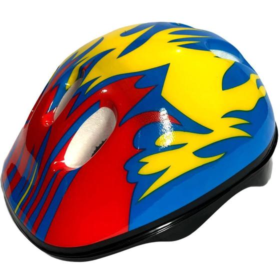 Imagem de Capacete Bike Infantil Gts Azul com Fogo