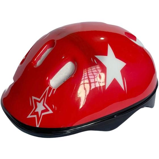 Imagem de Capacete Bike Infantil GTS Estrela Vermelho