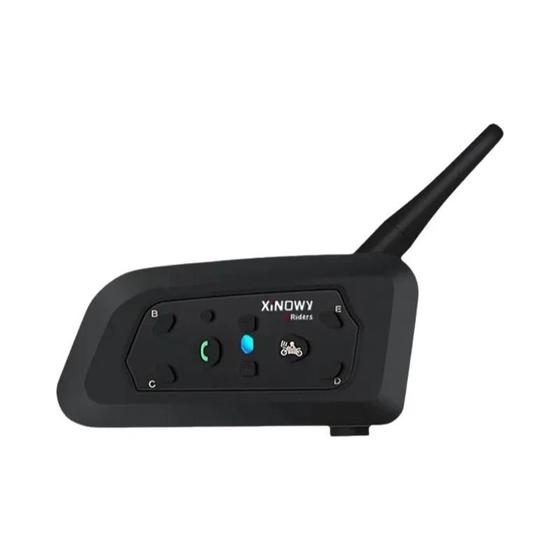 Imagem de Capacete Bluetooth Xinowy V6 Pro com Interfone para Motocicleta - Alcance de 1200m e 6 Pilotos