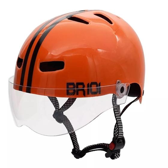 Imagem de Capacete Br 101 Urbano Laranja Vision Cristal G