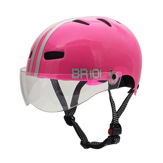 Imagem de Capacete Br 101 Urbano Profissional Rosa Vision Cristal G