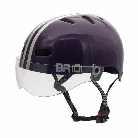 Imagem de Capacete Br 101 Urbano Roxo Vision Cristal Pp