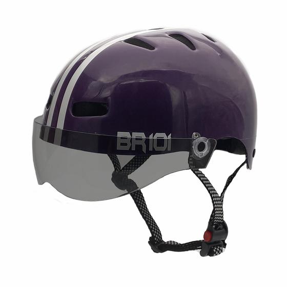 Imagem de Capacete Br 101 Urbano Roxo Vision Fume P