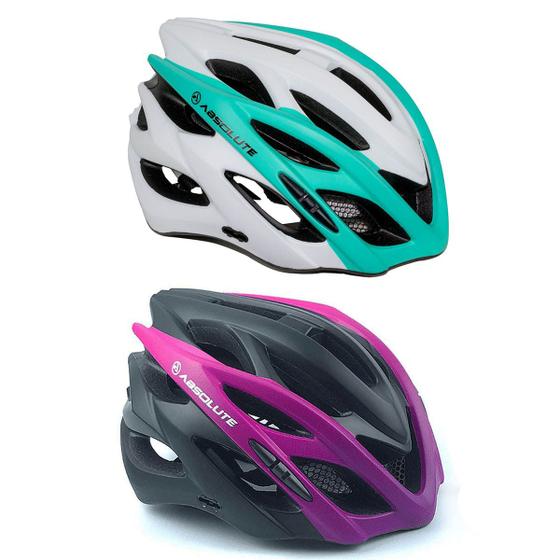 Imagem de Capacete Ciclismo Absolute Luna Flash Feminino com Pisca Led Mtb Speed