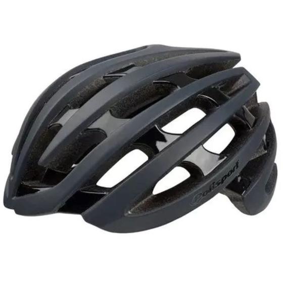 Imagem de Capacete Ciclismo Bike MTB Bicicleta Speed Polisport Light Road Cinza Preto Masculino Feminino Tam M