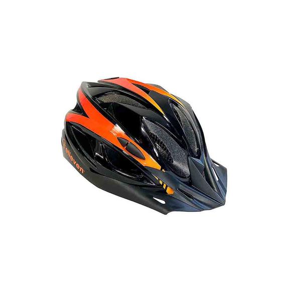 Imagem de Capacete ciclismo elleven preto/laranja m