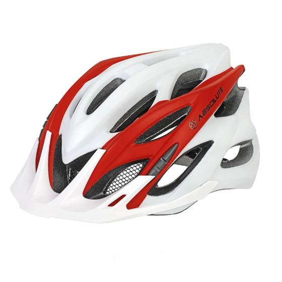 Imagem de Capacete Ciclismo MTB Absolute Wild Branco/Vermelho Tamanho G