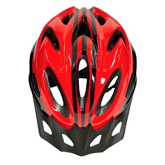 Imagem de Capacete Ciclismo Mtb Bicicleta Bike Speed Led Vermelho Pisca