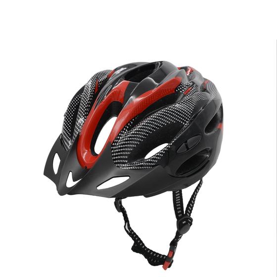 Imagem de Capacete Ciclismo Speed Preto/Vermelho Com Led Traseiro
