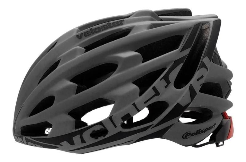 Imagem de Capacete Ciclismo Veloster Cinza Tamanho G (58-61Cm)