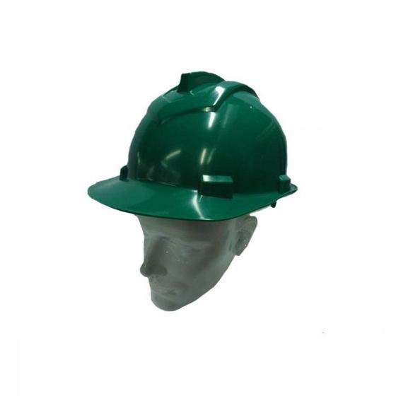 Imagem de Capacete Com Carneira Ledan Plastico Verde 2533