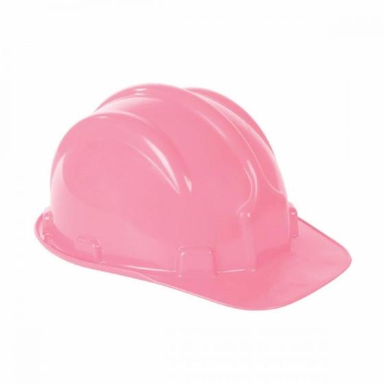 Imagem de Capacete Com Carneira Plastcor Plastico Rosa