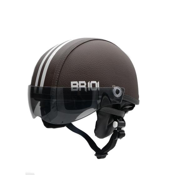 Imagem de Capacete Coquinho Br 101 Café Fume M - Scooter/Bike