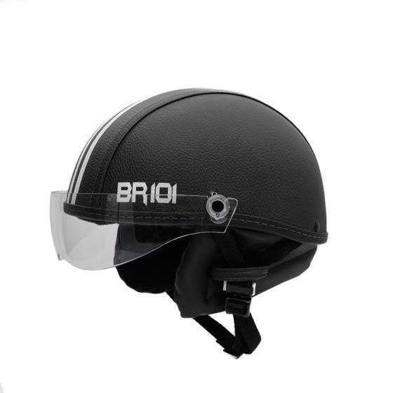 Imagem de Capacete Coquinho Br 101 Preto Cristal G - Scooter/Bike