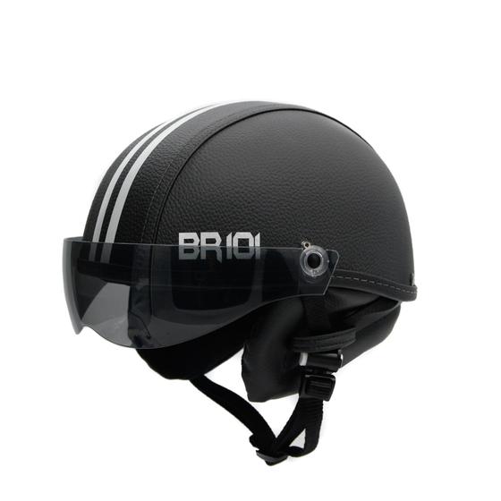 Imagem de Capacete Coquinho Br 101 Preto Fume M - Scooter/Bike