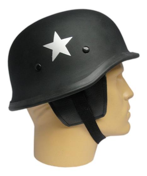 Imagem de Capacete coquinho estilo militar Preto Scooter Elétrica Moto M34004