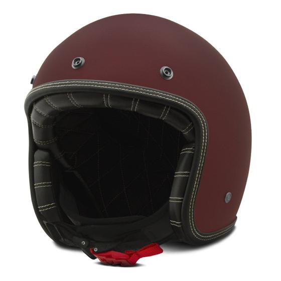 Imagem de Capacete Custom Aberto Old School Etceter Solid Fosco