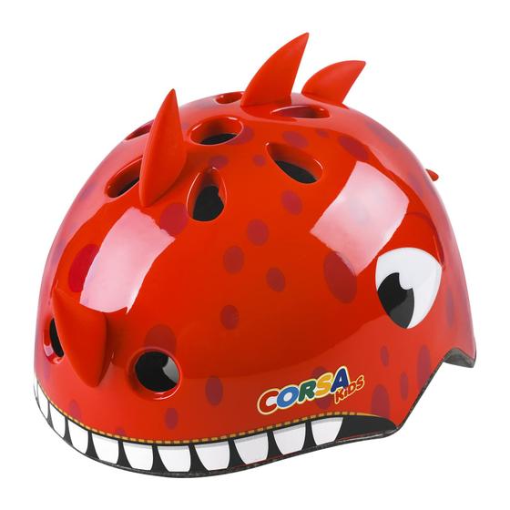 Imagem de Capacete de bicicleta Atphfety Toddler Kids, dinossauro vermelho ajustável