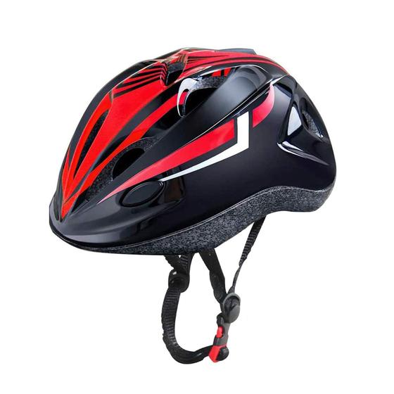 Imagem de Capacete de bicicleta infantil Oeyliz ajustável 3-8 anos preto vermelho