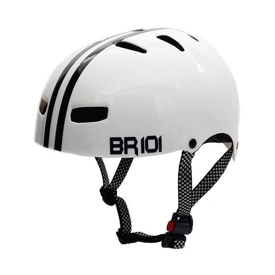 Imagem de Capacete De Bicicleta / Skate Br 101 Urbano Branco Gg