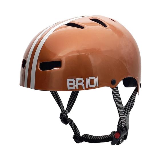 Imagem de Capacete De Bicicleta / Skate Br 101 Urbano Pro Dourado Pp