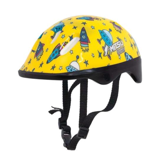 Imagem de Capacete de ciclismo infantil little child foguete amarelo