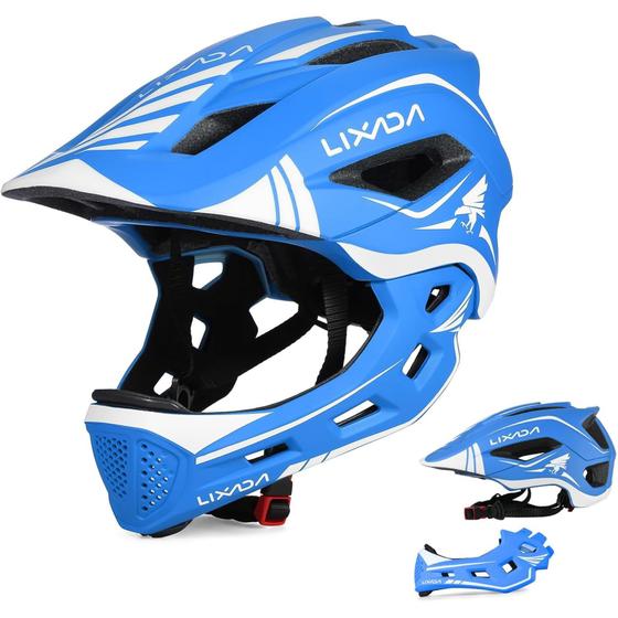 Imagem de Capacete de ciclismo LIXADA Kids removível para rosto inteiro para 52-58 cm