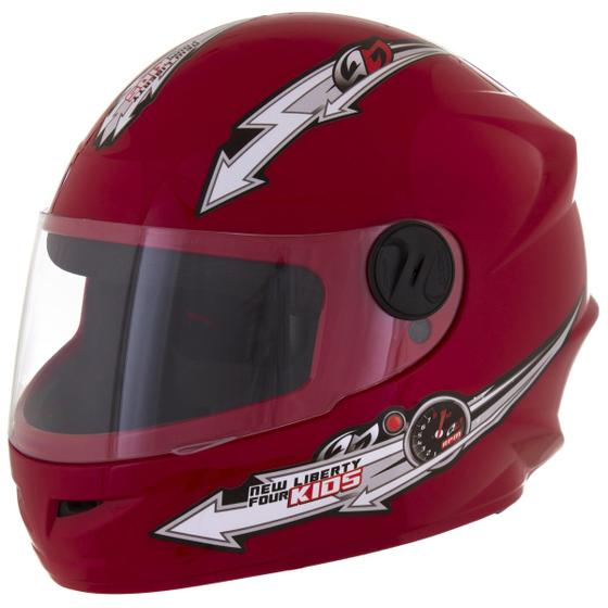 Imagem de Capacete De Moto Fechado Infantil Criança Pro Tork Liberty For Kids Seguro