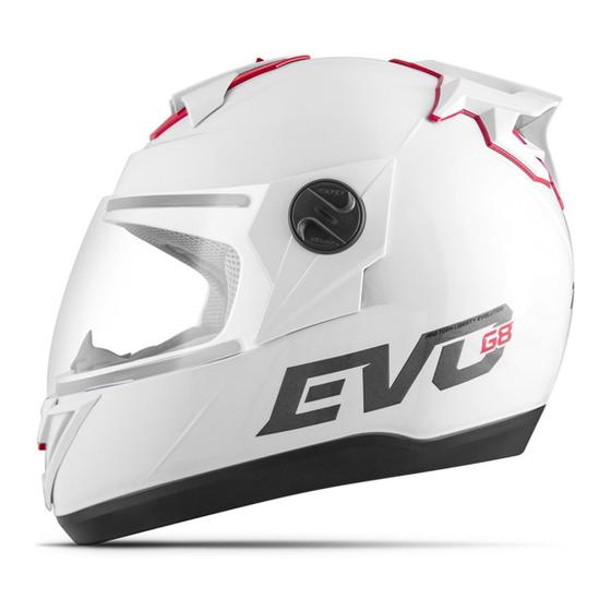 Imagem de Capacete de Moto Fechado Pro Tork Evolution G8 Evo Solid Preto Fosco com Narigueira