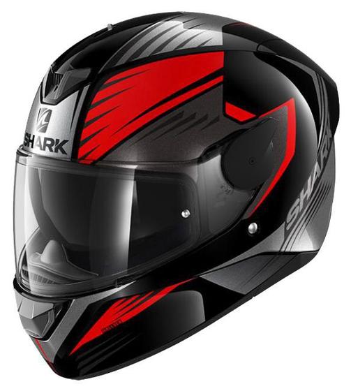 Imagem de Capacete de moto Shark D-skwal Hallder Preto verm KRA Tam 58