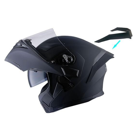 Imagem de Capacete de motocicleta 1Storm HB89 modular Full Face Matt Black