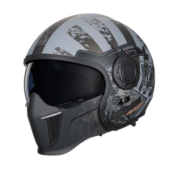 Imagem de Capacete de motocicleta TRIANGLE Full Face Open Face Dual Visor DOT