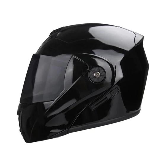 Imagem de Capacete De Motocicleta Unissex Com Certificação Dot Lente Dupla Modular Flip Visor Capacete De